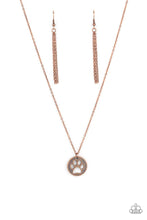 Load image into Gallery viewer, Think PAW-sitive - Copper necklace 2141
