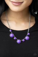 Load image into Gallery viewer, Prismatically POP-tastic - Purple necklace 1989
