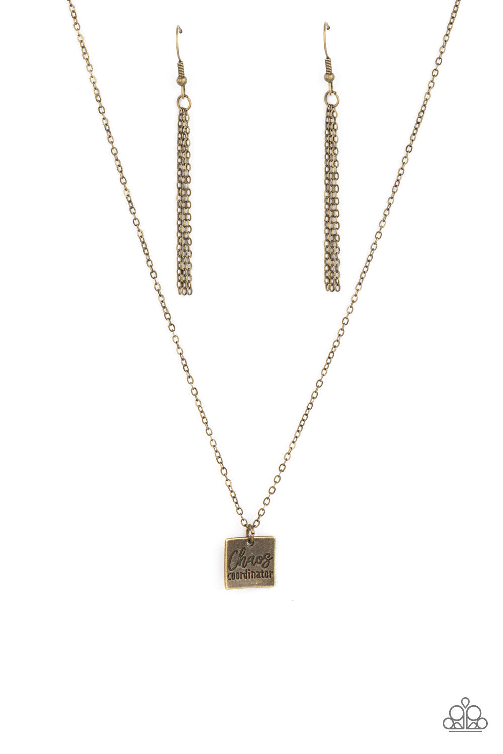 Chaos Coordinator - Brass necklace D071
