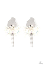 Load image into Gallery viewer, Harmonically Holographic - White post earring 2220

