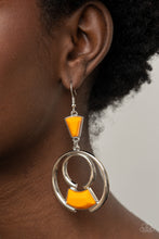 Load image into Gallery viewer, Deco Dancing - Orange earring 1636
