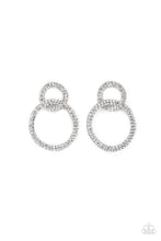 Load image into Gallery viewer, Intensely Icy - Black post earring D038
