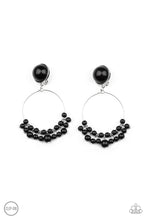 Load image into Gallery viewer, Cabaret Charm - Black clip-on earring A050
