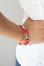 Load image into Gallery viewer, Stacked In Your Favor - Red bracelet 2182
