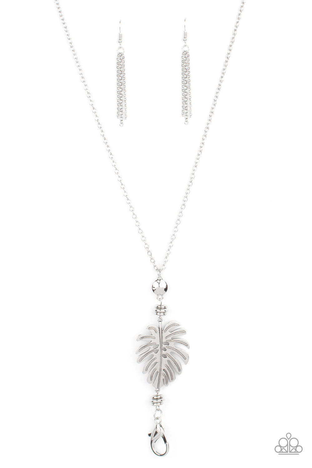 Palm Promenade - Silver lanyard necklace 2101