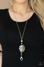 Load image into Gallery viewer, Palm Promenade - Silver lanyard necklace 2101
