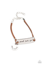 Load image into Gallery viewer, Believe and Let Go - Brown bracelet B079
