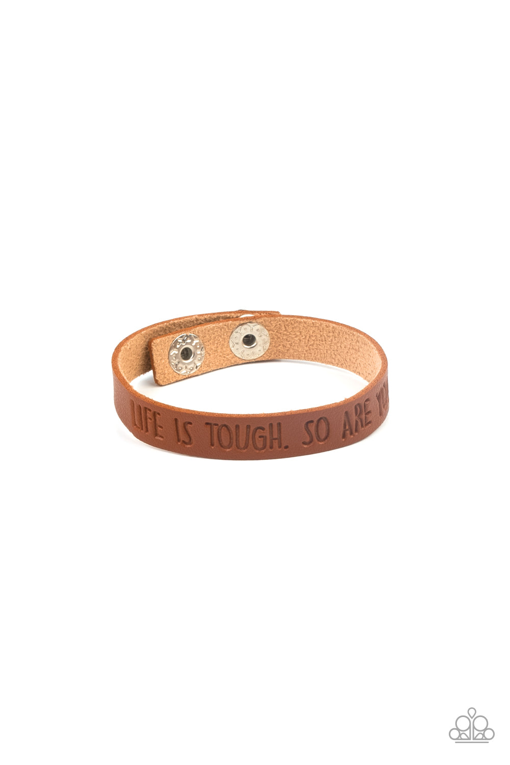 Life is Tough - Brown bracelet B051