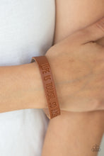 Load image into Gallery viewer, Life is Tough - Brown bracelet B051
