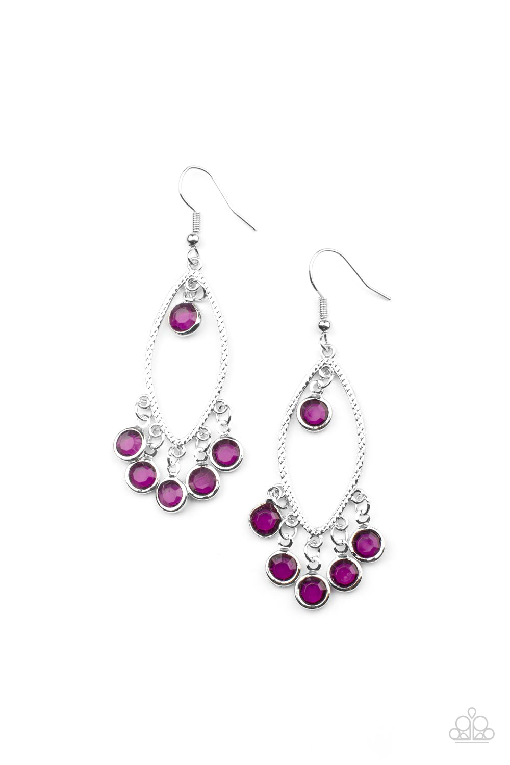 Glassy Grotto - Purple earring 1569