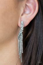 Load image into Gallery viewer, Cosmic Candescence - Black post earring 2239

