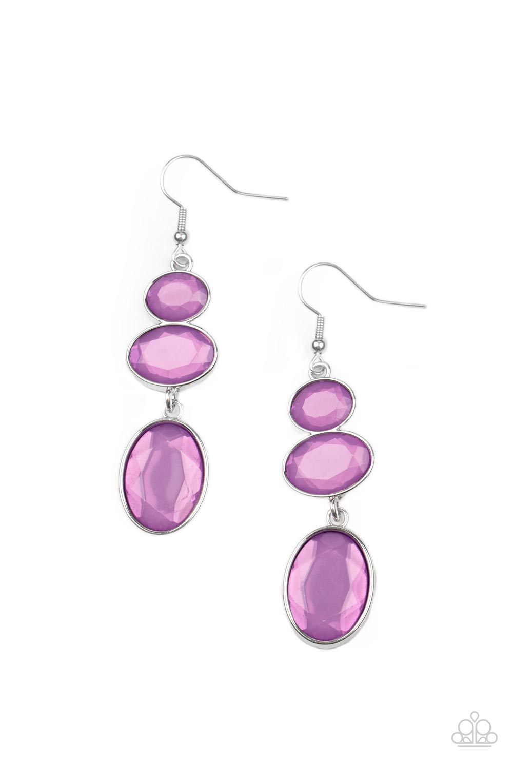 Tiers Of Tranquility - Purple earring 772
