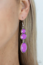 Load image into Gallery viewer, Tiers Of Tranquility - Purple earring 772
