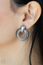 Load image into Gallery viewer, Industrial Innovator - Silver clip-on earring B095
