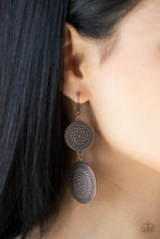 Load image into Gallery viewer, Road Trip Paradise - Copper earring A052
