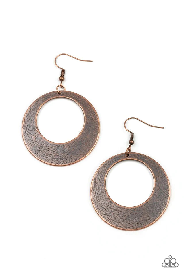Outer Plains - Copper earring C014