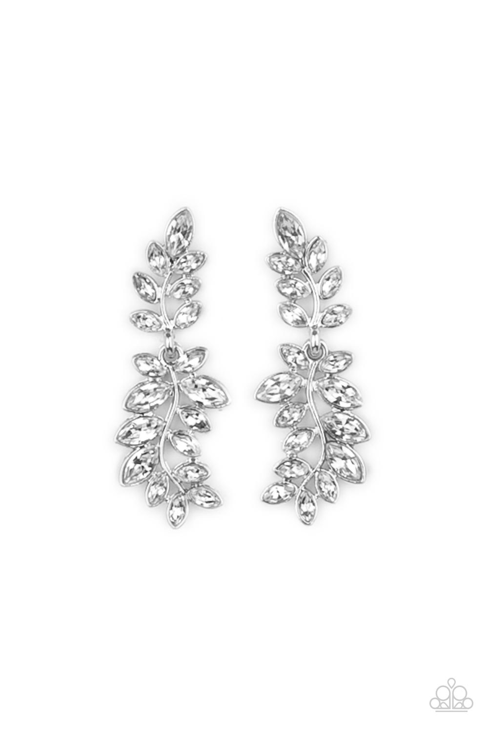 Frond Fairytale - White post earring 1583