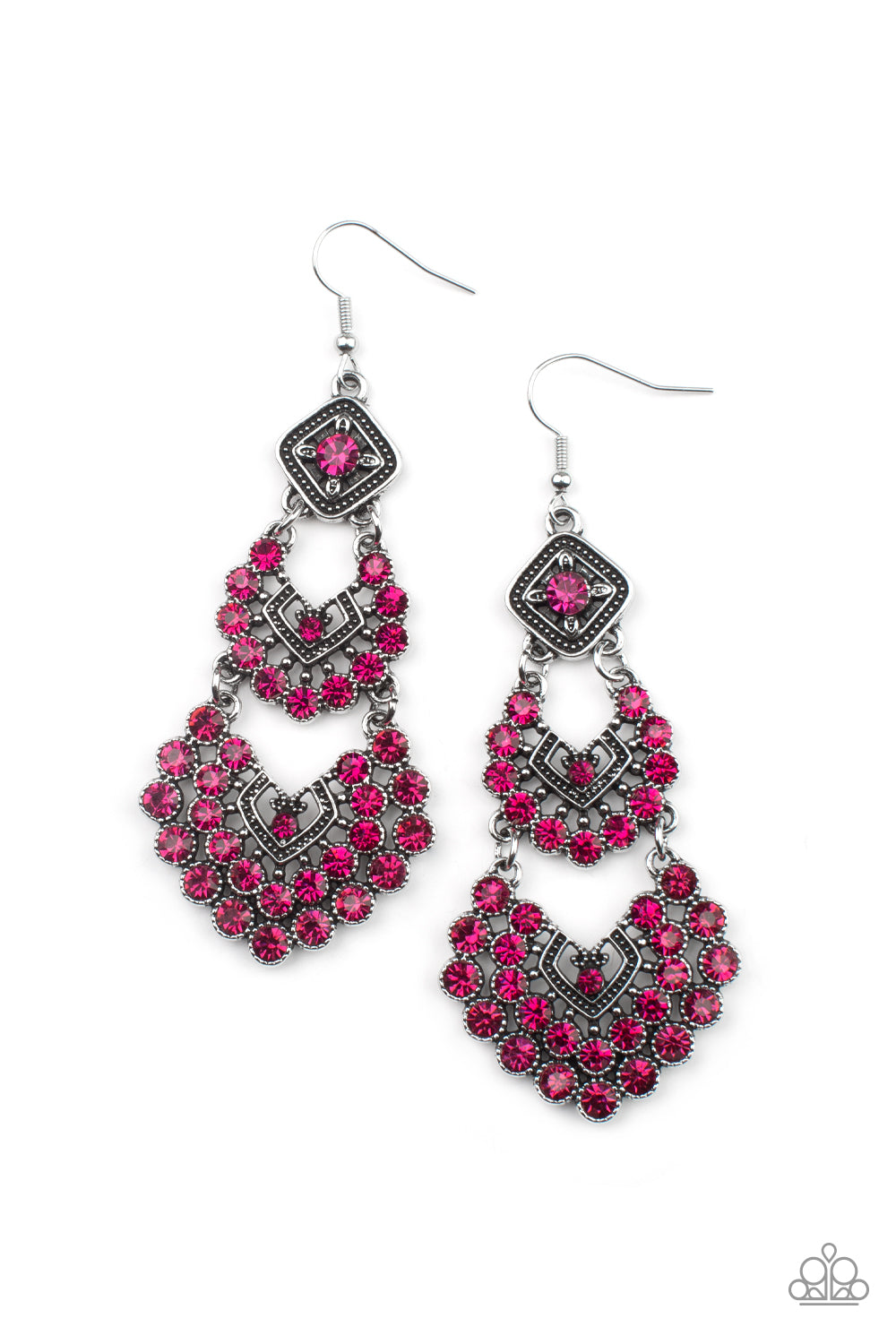 All For The GLAM - Pink earring A040