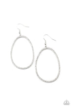 Load image into Gallery viewer, OVAL-ruled! - White earring F052
