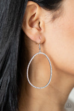 Load image into Gallery viewer, OVAL-ruled! - White earring F052

