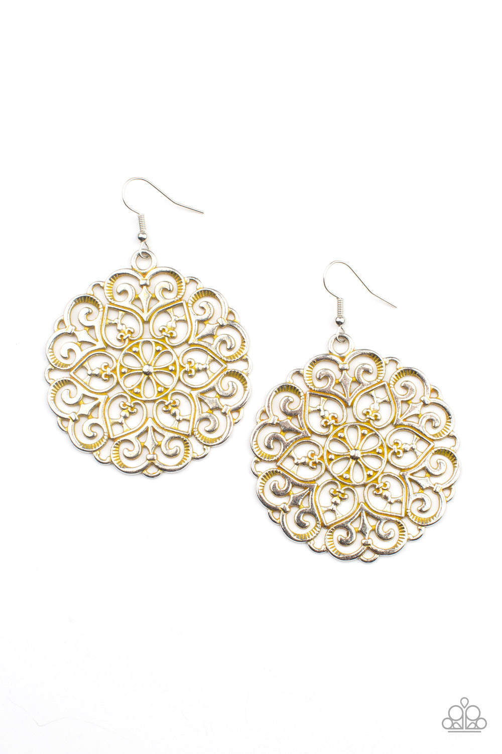 MANDALA Effect - Yellow earring 565