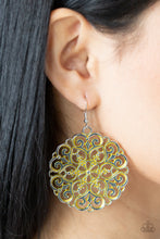 Load image into Gallery viewer, MANDALA Effect - Yellow earring 565
