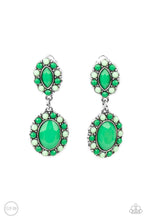 Load image into Gallery viewer, Positively Pampered - Green clip-on earring1792
