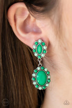 Load image into Gallery viewer, Positively Pampered - Green clip-on earring1792
