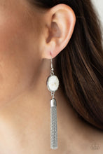 Load image into Gallery viewer, Oceanic Opalescence - White earring 1616
