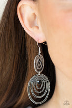 Load image into Gallery viewer, Cosmic Twirl - Black earring 1988
