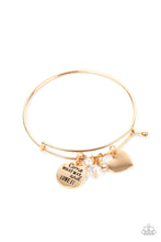 Load image into Gallery viewer, Come What May and Love It - Gold bracelet B051

