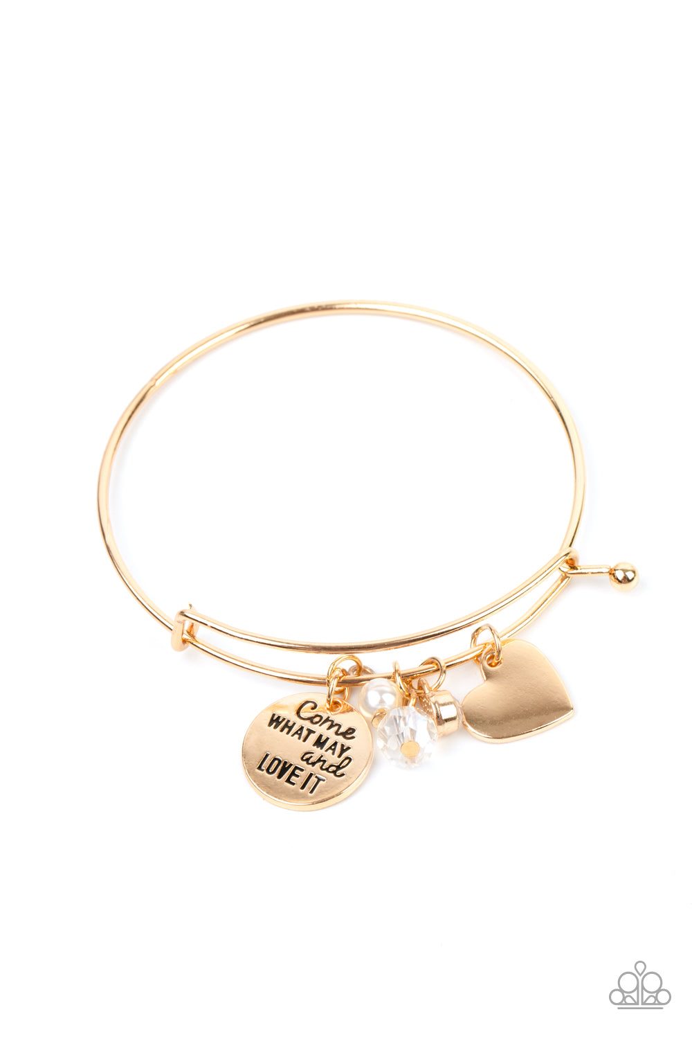 Come What May and Love It - Gold bracelet B051
