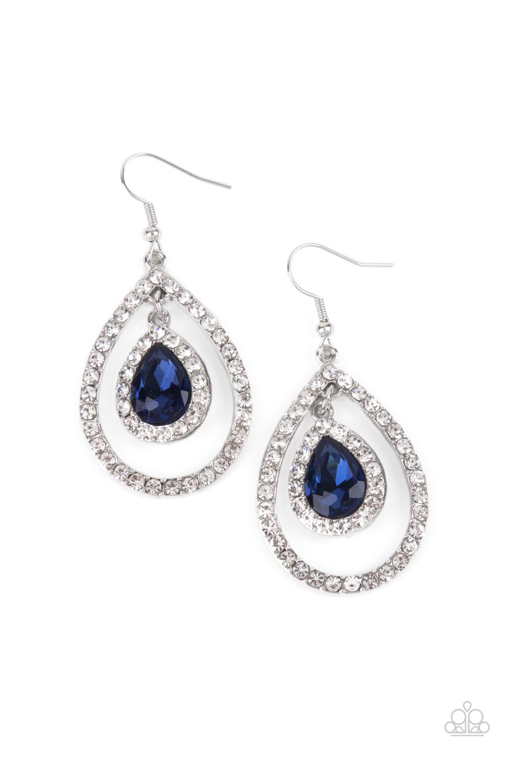Blushing Bride - Blue earring D033
