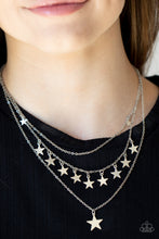 Load image into Gallery viewer, Americana Girl - Silver necklace C011
