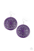 Load image into Gallery viewer, Ocean Canopy - Purple earring B108

