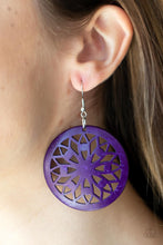 Load image into Gallery viewer, Ocean Canopy - Purple earring B108
