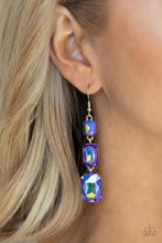 Load image into Gallery viewer, Cosmic Red Carpet - Blue earring 823
