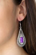 Load image into Gallery viewer, Deco Dreaming - Purple earring 1565
