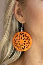 Load image into Gallery viewer, Ocean Canopy - Orange earring 1767
