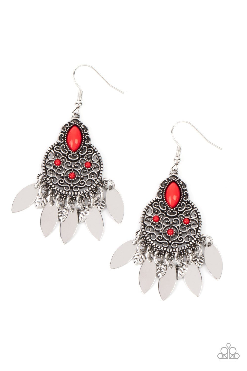 Galapagos Glamping - Red earring 2223