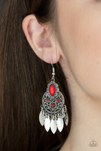 Load image into Gallery viewer, Galapagos Glamping - Red earring 2223
