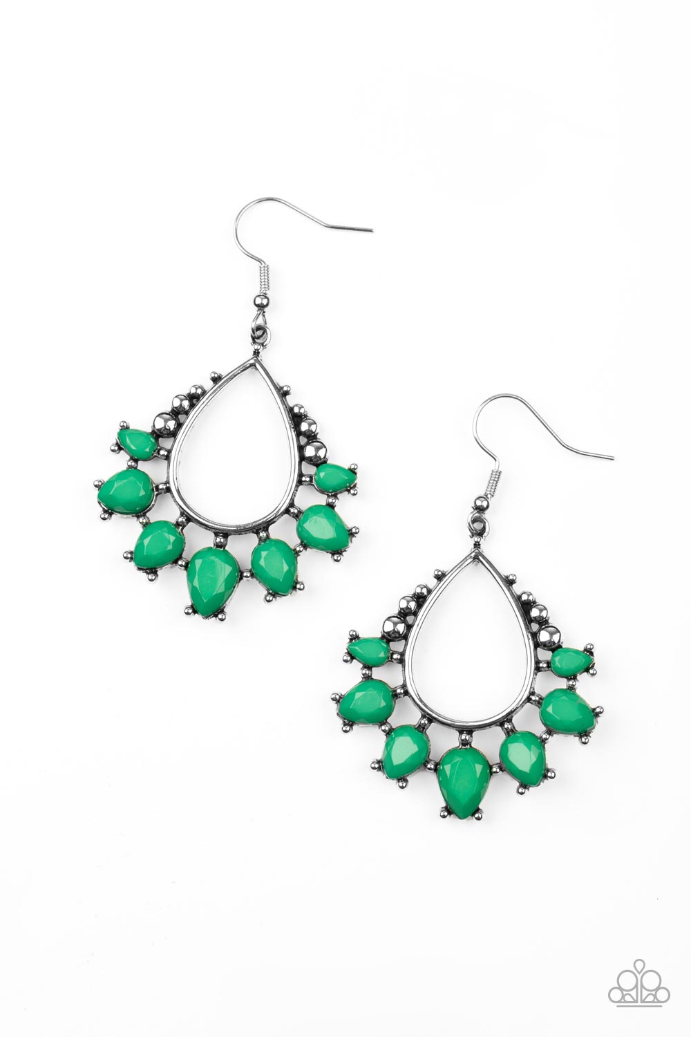 Flamboyant Ferocity - Green earring E064