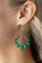 Load image into Gallery viewer, Flamboyant Ferocity - Green earring E064
