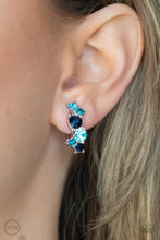 Load image into Gallery viewer, Romantic Recognition Heart Necklace/Cosmic Celebration - Blue clip-on earring A039
