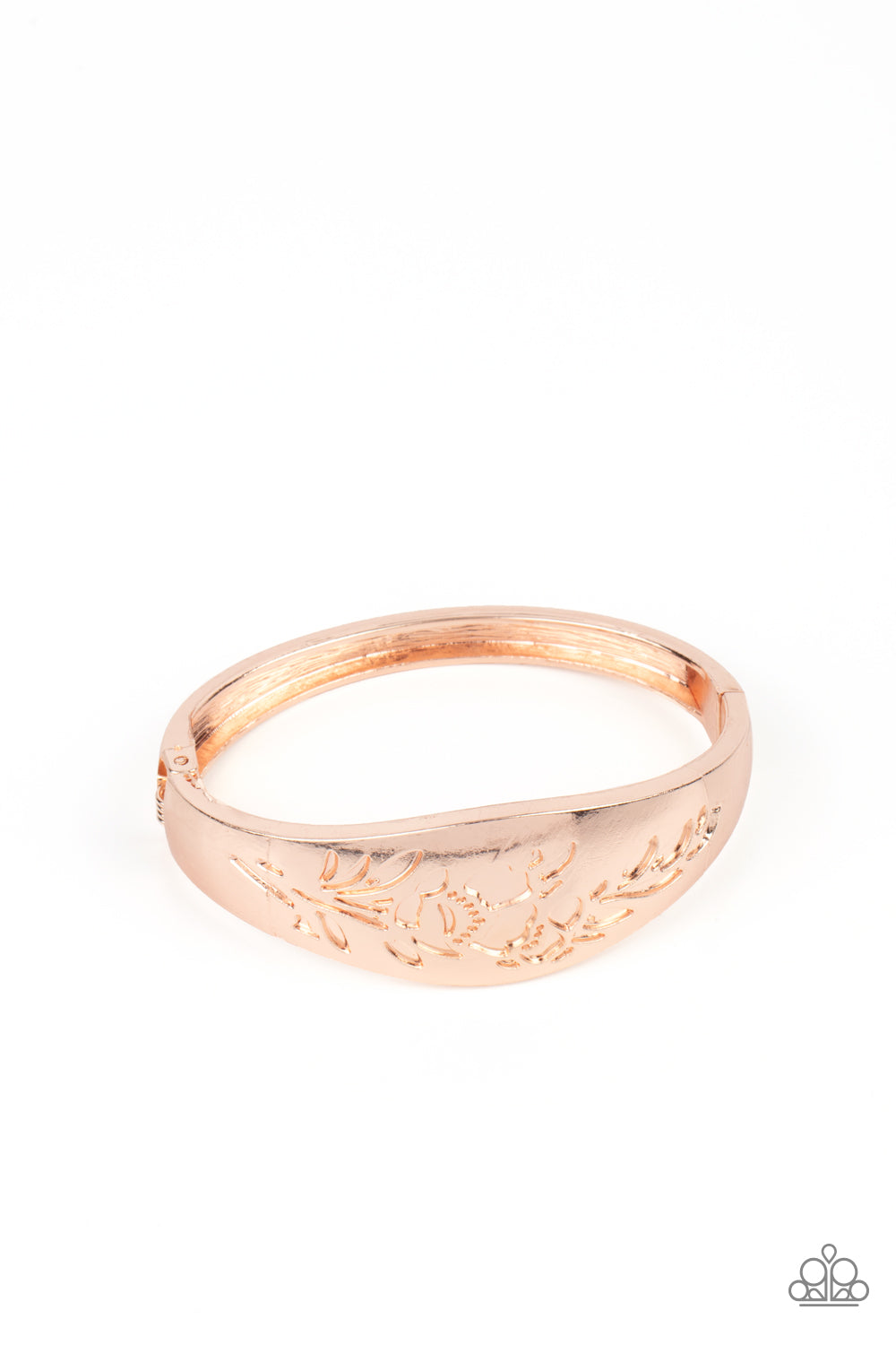 Fond of Florals - paparazzi Rose Gold bracelet (1726)