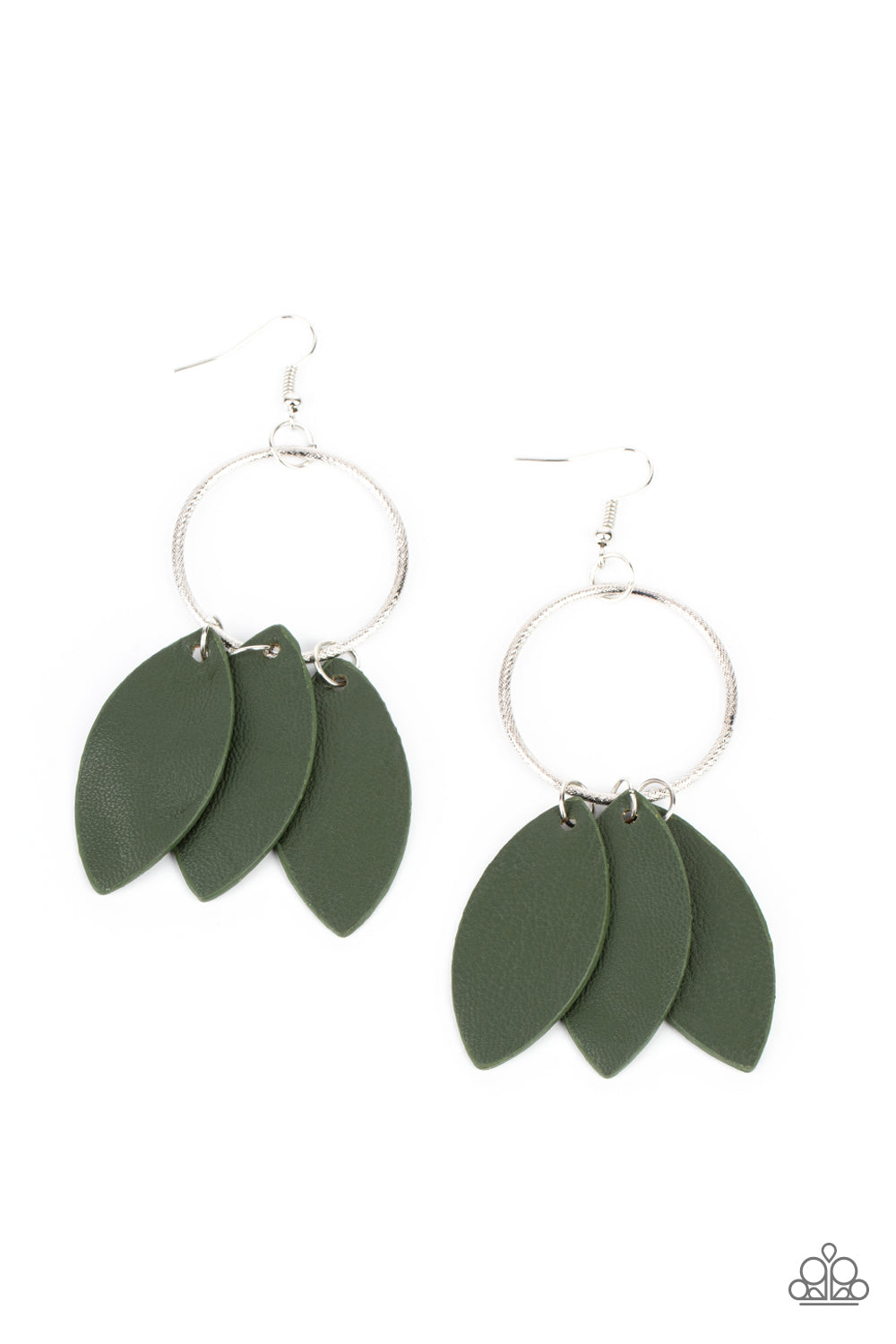 Leafy Laguna - Green earring 565