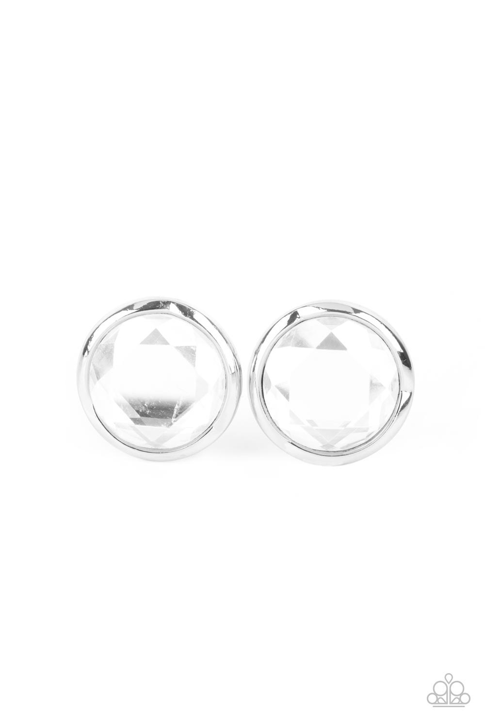 Double-Take Twinkle - White post earring 617