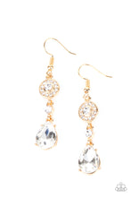 Load image into Gallery viewer, Graceful Glimmer - Gold earring B075
