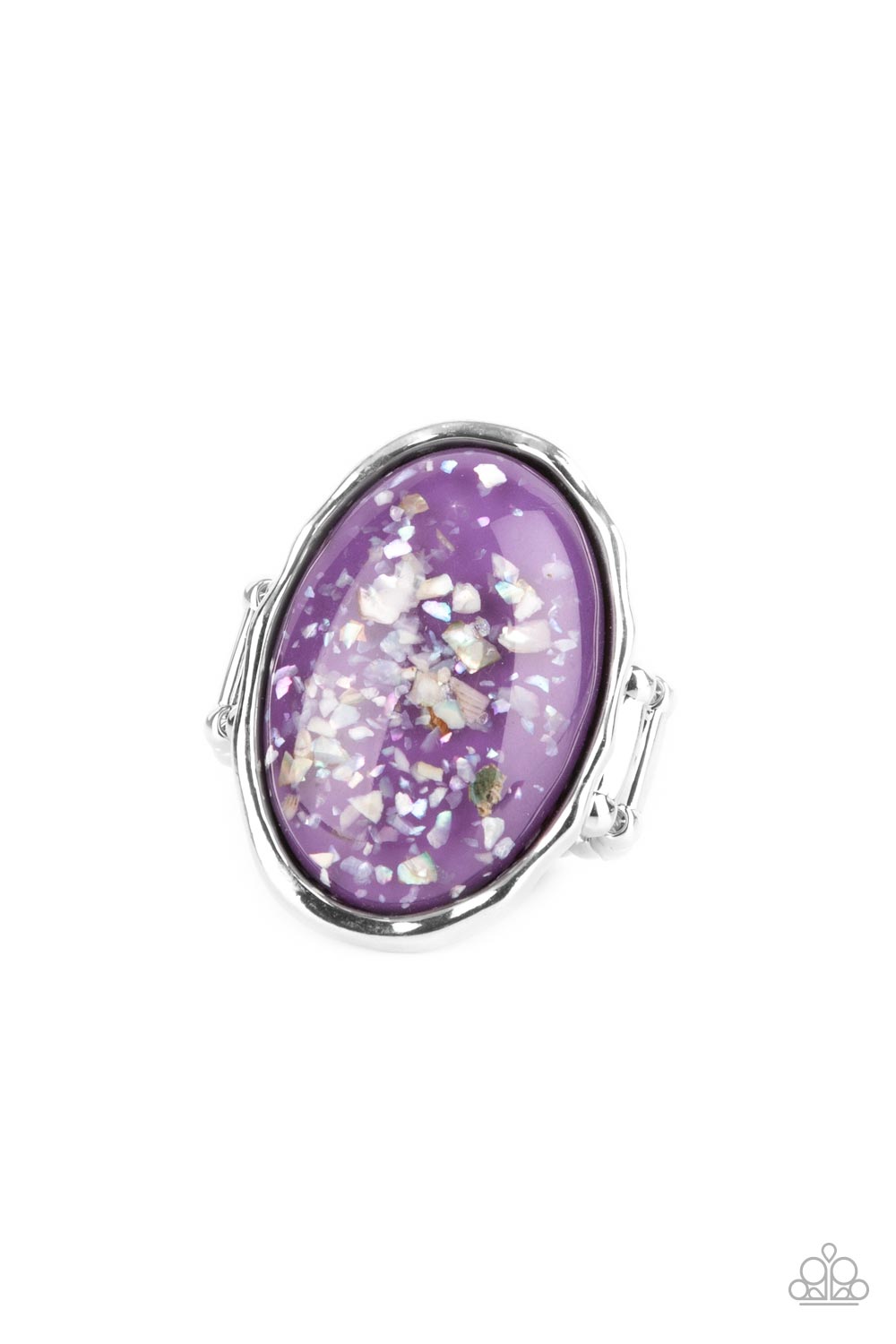 Glittery With Envy - Purple ring 2129