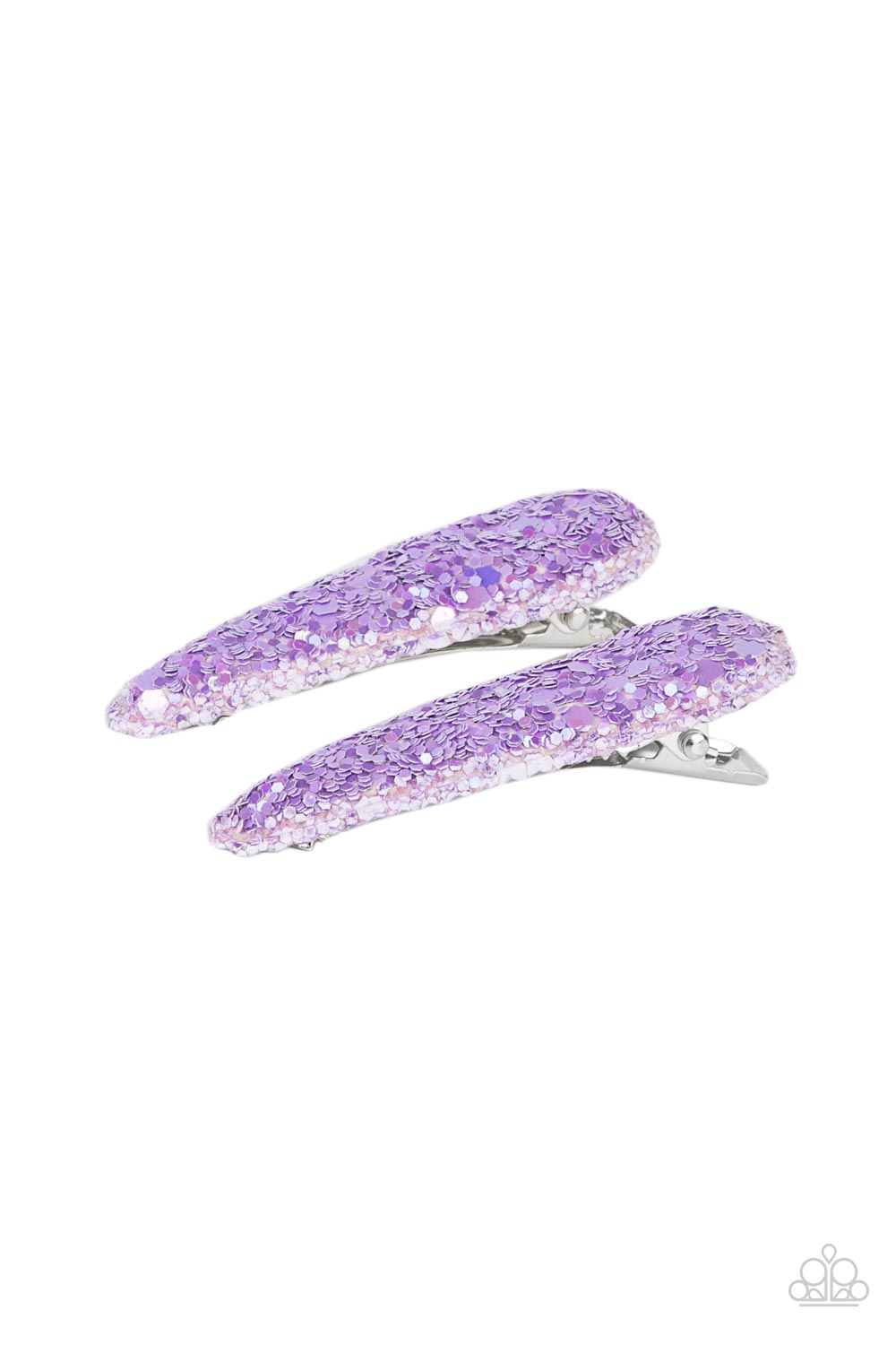 Sugar Plum Sparkle - Purple hair clip B001